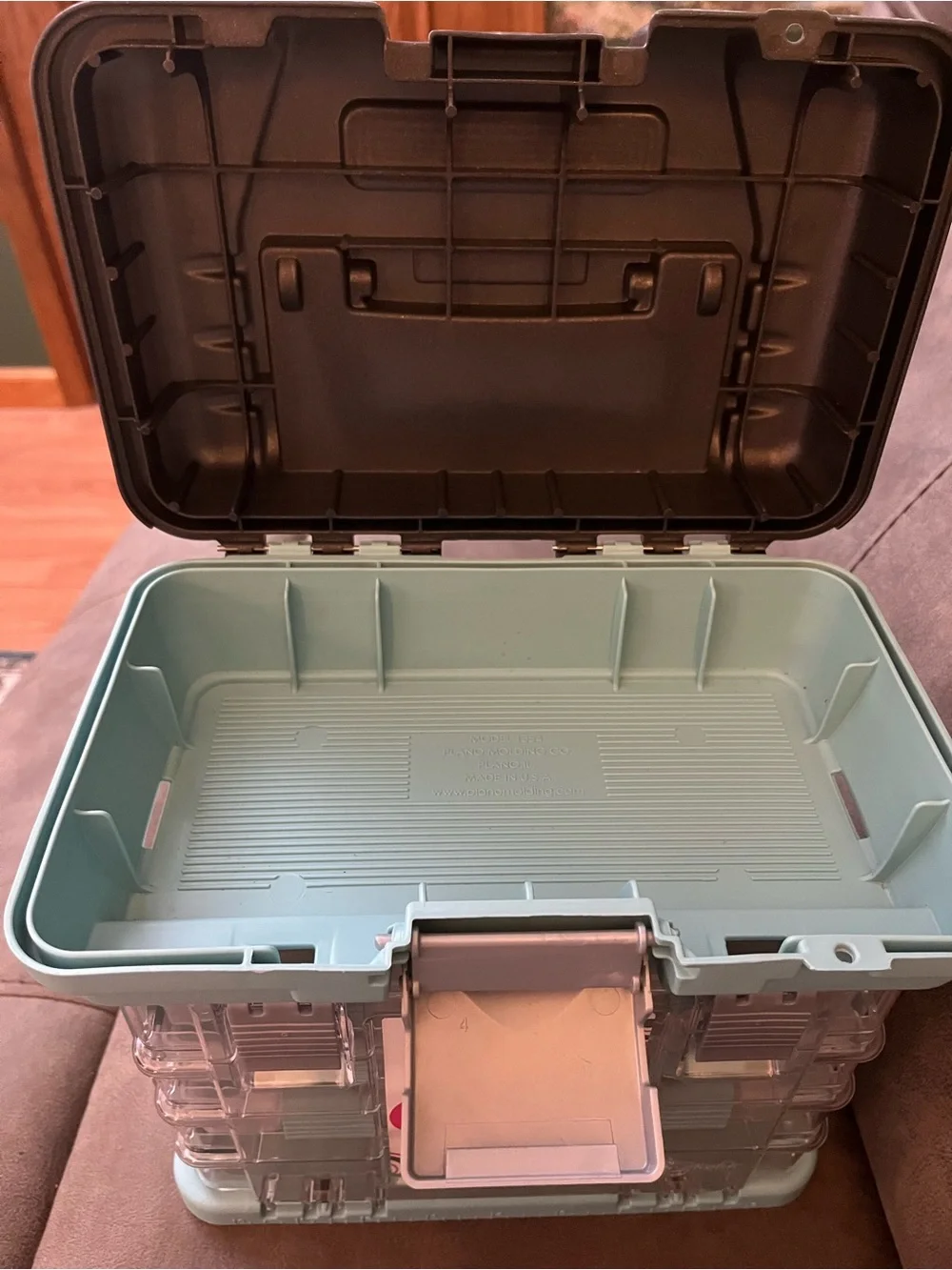 Creative Options Teal and Gray Small Rack Storage Organizer missing 1 box
